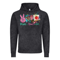 Vintage Black peace love art   ado Vintage Hoodie - AdoDesignShop