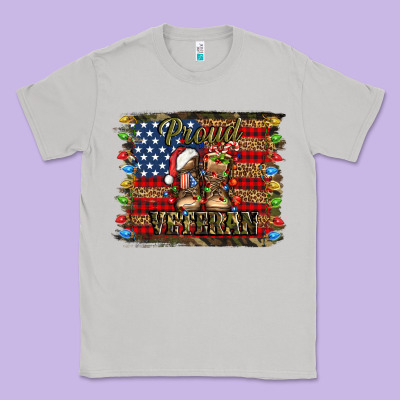 Proud Veteran Christmas Army Classic Tee Designed By Jasminsmagicworld