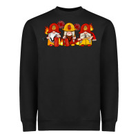 Black firefighter gnomes Heavyweight Sweatshirt - Artiststas