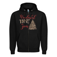 Black it's the most wonderful time of the year Zipper Hoodie - MaliasSmallBusiness
