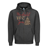 Charcoal Heather it's the most wonderful time of the year Zipper Hoodie - MaliasSmallBusiness