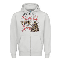 Dove Grey it's the most wonderful time of the year Zipper Hoodie - MaliasSmallBusiness