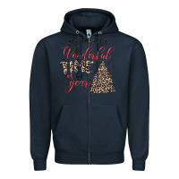 Navy it's the most wonderful time of the year Zipper Hoodie - MaliasSmallBusiness