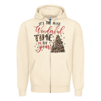 Sandshell it's the most wonderful time of the year Zipper Hoodie - MaliasSmallBusiness