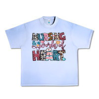 Grape Ice nursing is a work of heart Urban Heavy Tee - BundleAndBundleShop