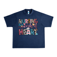Navy nursing is a work of heart Urban Heavy Tee - BundleAndBundleShop