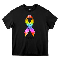 Black pride ribbon Heavy Core Tee - texasbilliewilder