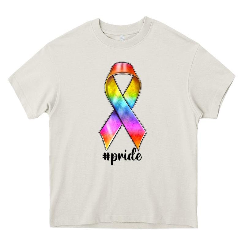 Pride Ribbon Heavy Core Tee by texasbilliewilder | Teevron
