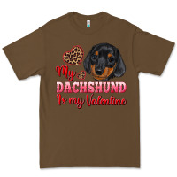 Cacao my dachshund is my valentine Premium Tee - RanaPortraitStore