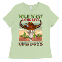 Matcha wild west long live cowboys Ladies Tee - texasbilliewilder