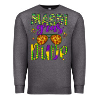 Charcoal Heather mardi gras dude Premium Sweatshirt - Artiststas
