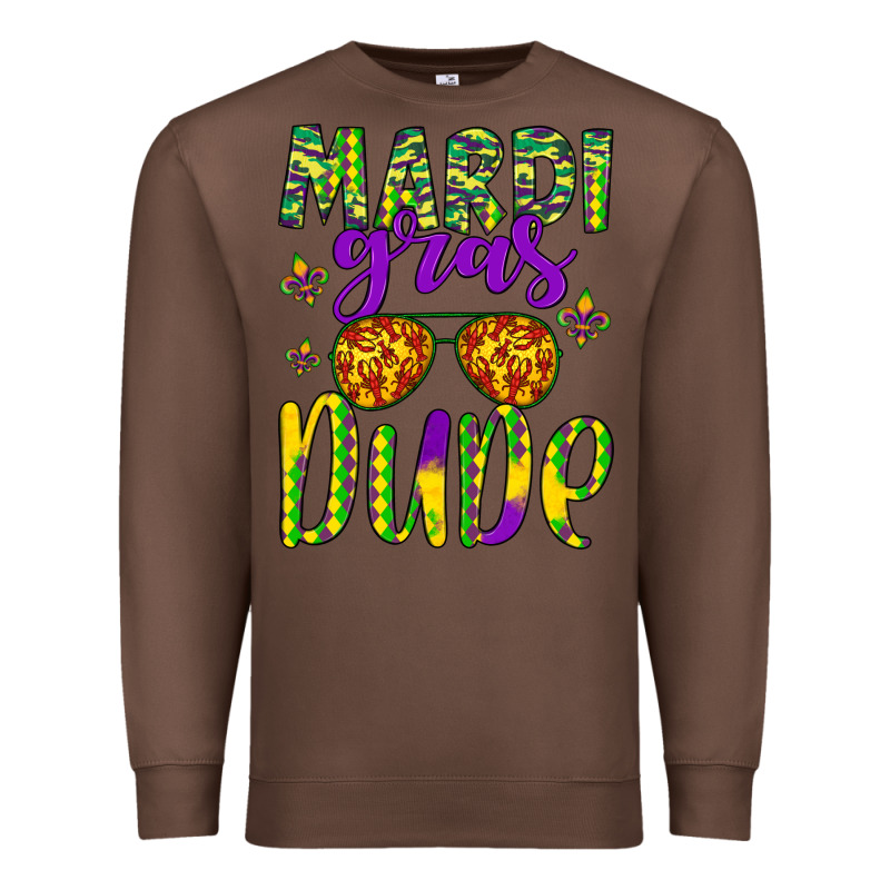 Mardi Gras Dude Premium Sweatshirt by Artiststas | Teevron
