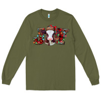 Army Green joy baby cow christmas Long Sleeve Tee - Jasminsmagicworld