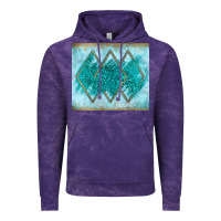 Cloud Purple turquoise glitter Vintage Hoodie - JahusDesignShop