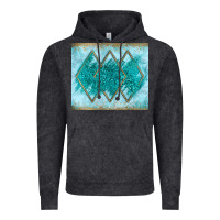 Vintage Black turquoise glitter Vintage Hoodie - JahusDesignShop