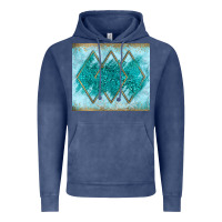 Vintage Denim turquoise glitter Vintage Hoodie - JahusDesignShop