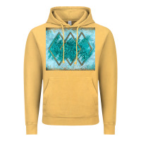 Vintage Mustard turquoise glitter Vintage Hoodie - JahusDesignShop