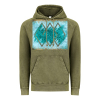Turquoise Glitter Vintage Hoodie | Teevron