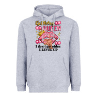 Heather Grey birthday queen i dont get older i level up Heavyweight Hoodie - Artiststas
