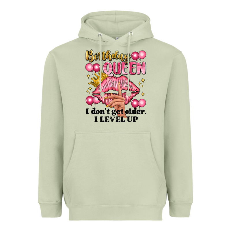 Birthday Queen I Dont Get Older I Level Up Heavyweight Hoodie by Artiststas | Teevron