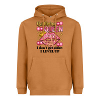 Meerkat birthday queen i dont get older i level up Heavyweight Hoodie - Artiststas