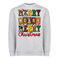 Heather Grey merry merry merry christmas ado Heavyweight Sweatshirt - AdoDesignShop