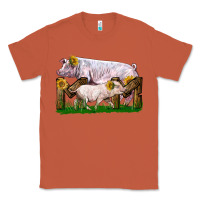 Copper Mom With White Chester Pig And Baby Pig Classic Tee - LillyAllenDesigns