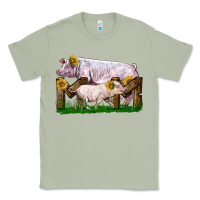 Matcha Mom With White Chester Pig And Baby Pig Classic Tee - LillyAllenDesigns