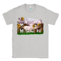 Moon Dust Mom With White Chester Pig And Baby Pig Classic Tee - LillyAllenDesigns