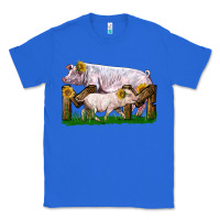 True Royal Mom With White Chester Pig And Baby Pig Classic Tee - LillyAllenDesigns