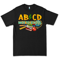 Black abcd back to school Premium Tee - texasbilliewilder