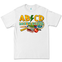 White abcd back to school Premium Tee - texasbilliewilder