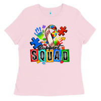 Bubblegum Pink baseball support squad autism Ladies Tee - Zillion Design Studio