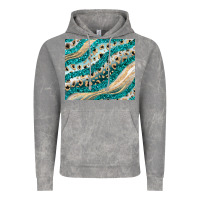 Cloud Rock turquoise glitter Vintage Hoodie - JahusDesignShop
