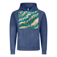 Vintage Denim turquoise glitter Vintage Hoodie - JahusDesignShop