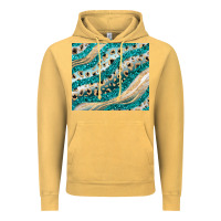 Vintage Mustard turquoise glitter Vintage Hoodie - JahusDesignShop