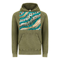 Vintage Olive turquoise glitter Vintage Hoodie - JahusDesignShop