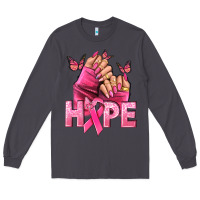 Smoke hope cancer nails Long Sleeve Tee - NancyCooperArtShop