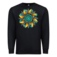 Black sunflower gemstone leopard Premium Sweatshirt - Artiststas