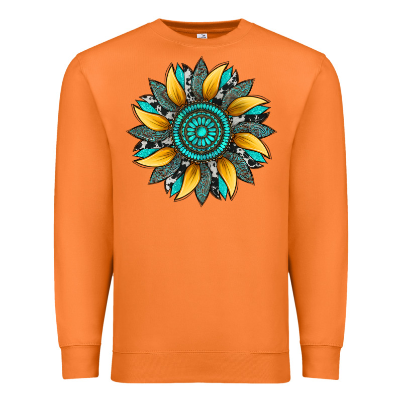 Sunflower Gemstone Leopard Premium Sweatshirt by Artiststas | Teevron
