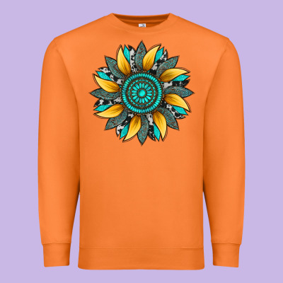 Sunflower Gemstone Leopard Premium Sweatshirt Designed By Artiststas
