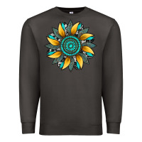 Smoke sunflower gemstone leopard Premium Sweatshirt - Artiststas
