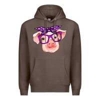 Coffee pig with bandana Premium Hoodie - RanaPortraitStore