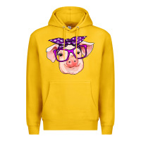 Lemon pig with bandana Premium Hoodie - RanaPortraitStore