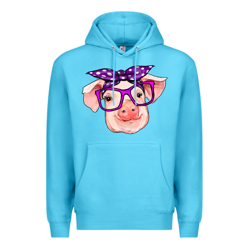 Pig With Bandana Premium Hoodie by RanaPortraitStore | Teevron