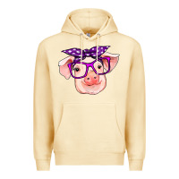 Pina Colada pig with bandana Premium Hoodie - RanaPortraitStore