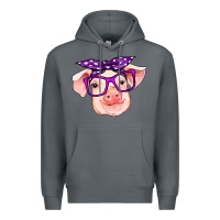 Rock pig with bandana Premium Hoodie - RanaPortraitStore