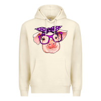 Sandshell pig with bandana Premium Hoodie - RanaPortraitStore