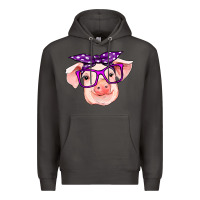 Smoke pig with bandana Premium Hoodie - RanaPortraitStore