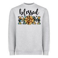 Heather Grey blessed mom Heavyweight Sweatshirt - JahusDesignShop